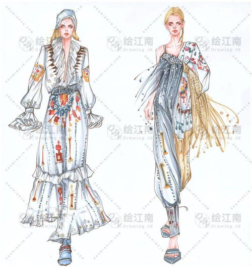 前辈足迹 绘江南——2020学年服装设计手绘作业展，探索产品设计的诗意栖居