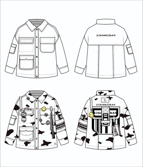 服装设计企业平面款式图与设计工艺单 产品设计流程的双翼